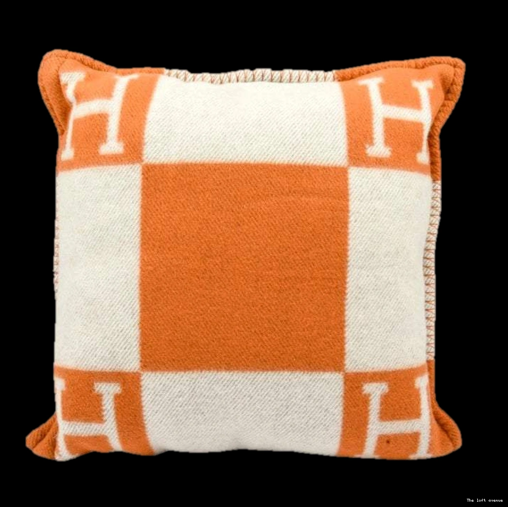 WOOL HERMES PILLOW THROW CLASSIC 0807